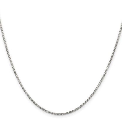Sterling Silver 1.5mm Diamond-cut Spiga Chain w/4in ext.