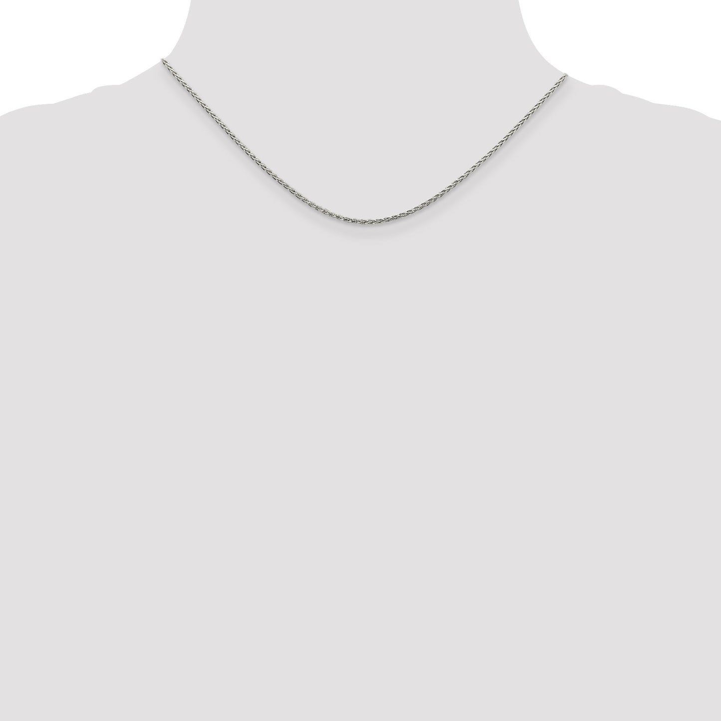 Sterling Silver 1.5mm Diamond-cut Spiga Chain