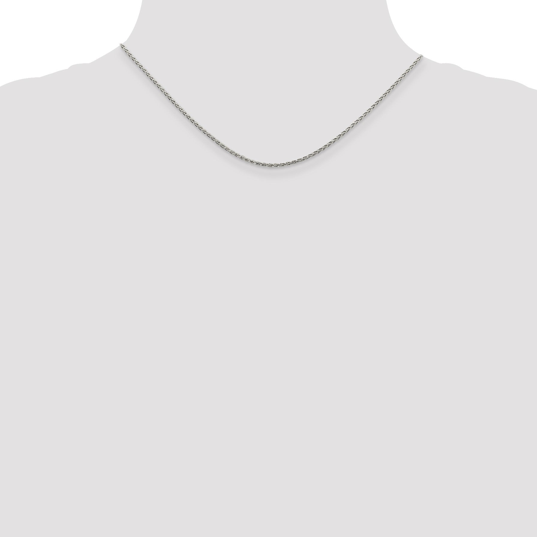 Sterling Silver 1.5mm Diamond-cut Spiga Chain