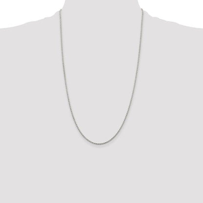 Sterling Silver 1.5mm Diamond-cut Spiga Chain