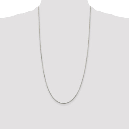 Sterling Silver 1.5mm Diamond-cut Spiga Chain