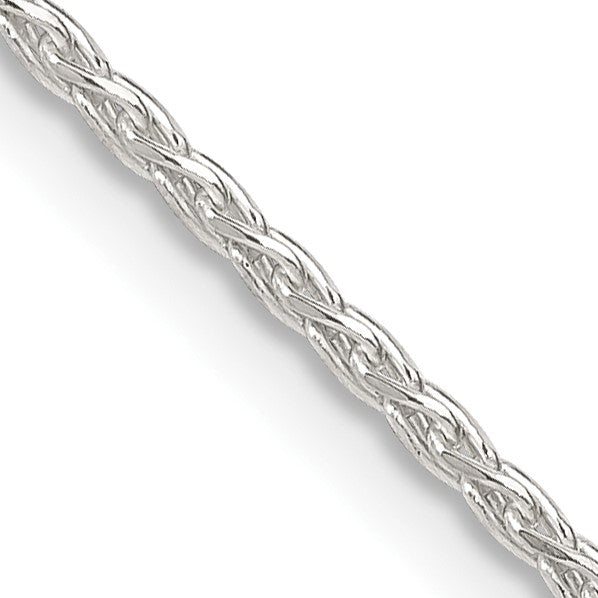 Sterling Silver 1.5mm Diamond-cut Spiga Chain w/2in ext.