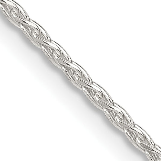 Sterling Silver 1.5mm Diamond-cut Spiga Chain w/2in ext.