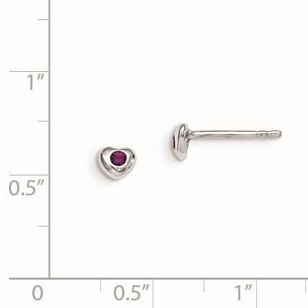 Sterling Silver Madi K Rhodium-plated Polished February Purple Preciosa Crystal Heart Children's Post Earrings