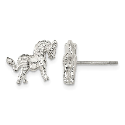 Sterling Silver Horse Mini Earrings