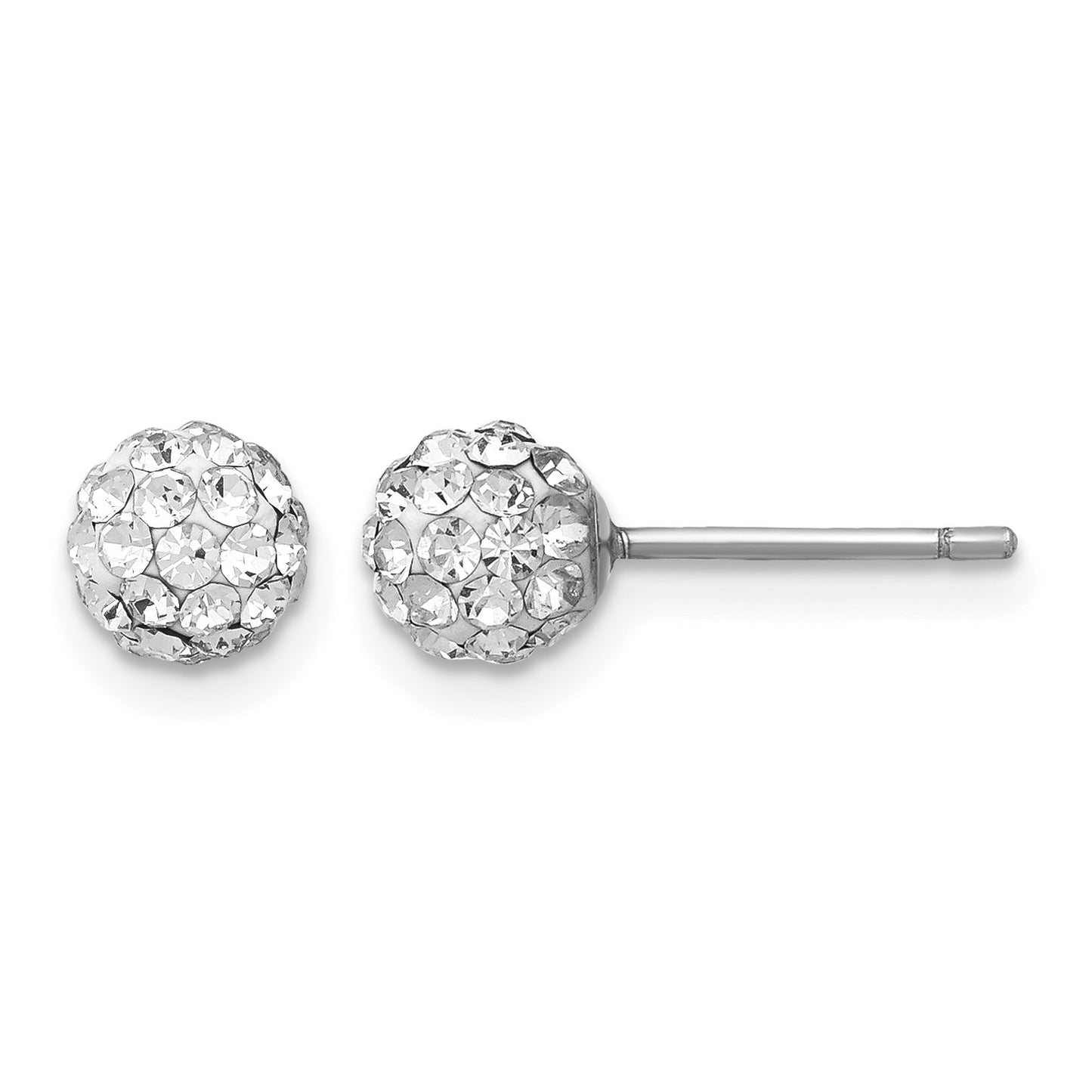 Sterling Silver RH  3 pair MOP & Crystal Front Dangle Back Earring Set