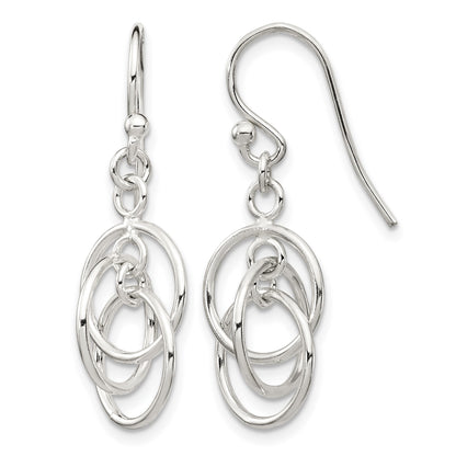 Sterling Silver Polished Dangle Earrings