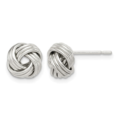 Sterling Silver Polished Love Knot Earrings