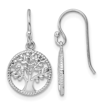 Sterling Silver RH Tree Dangle Earrings