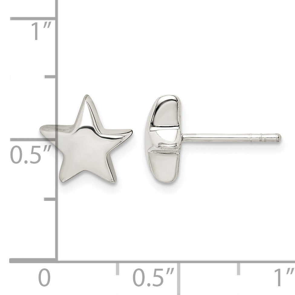 Sterling Silver Star Earrings