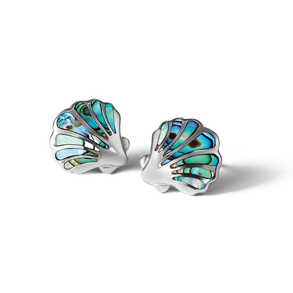 Sterling Silver Rhodium-plated Polished CZ Dolphin Post Earrings