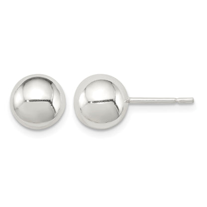 Sterling Silver Polished 8mm Ball Earrings