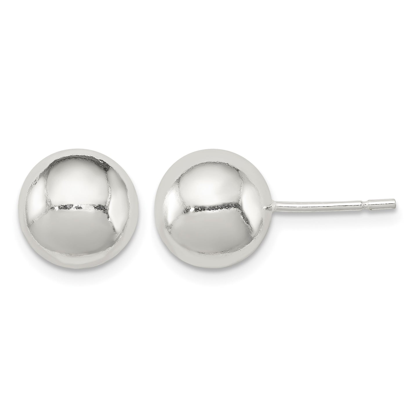 Sterling Silver Polished 9mm Ball Earrings