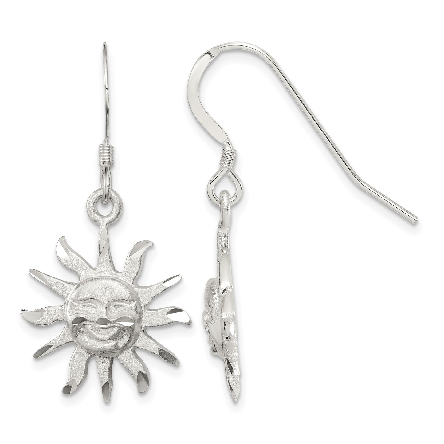 Sterling Silver Smiling Sunshine Earrings