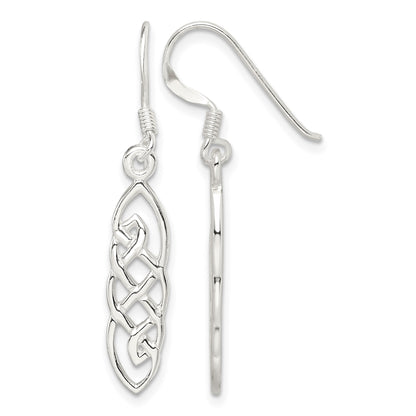 Sterling Silver Celtic Design Dangle Earrings