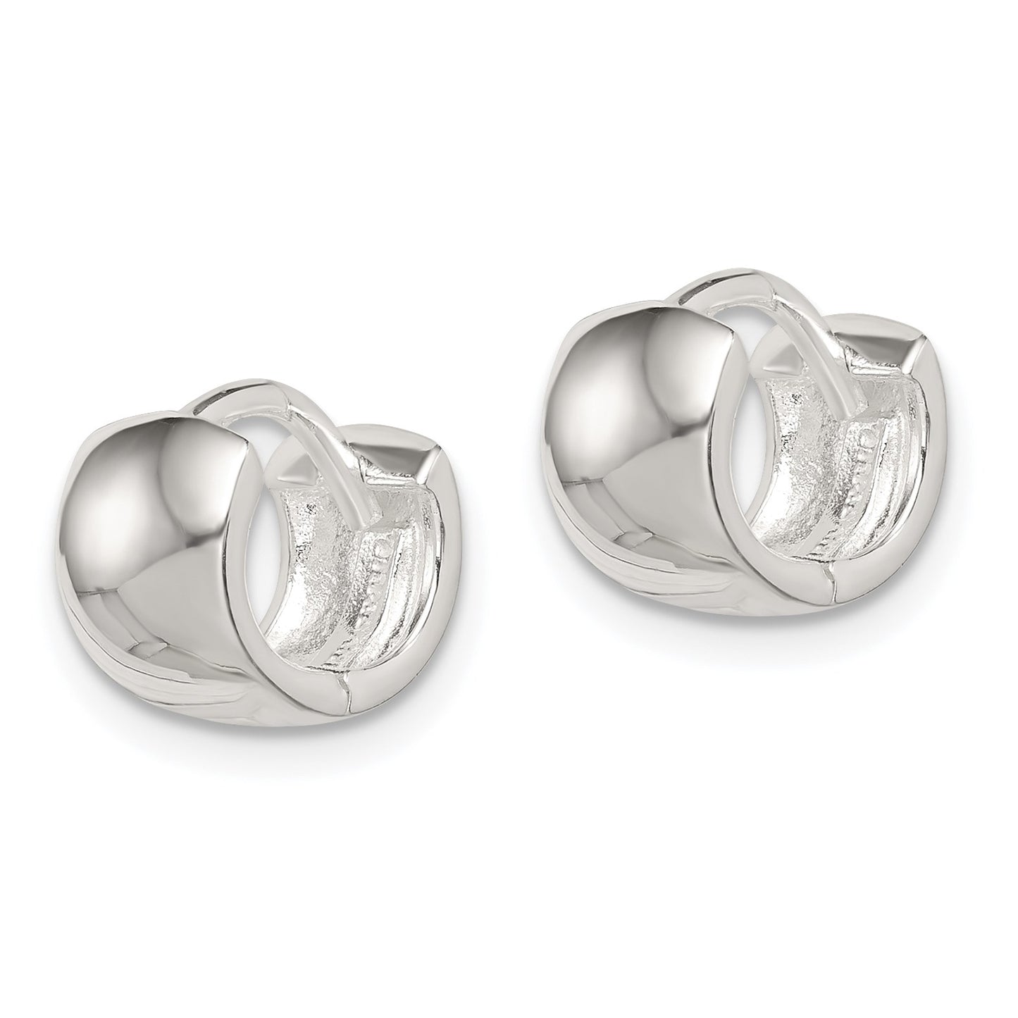 Sterling Silver Hinged Hoop Earrings
