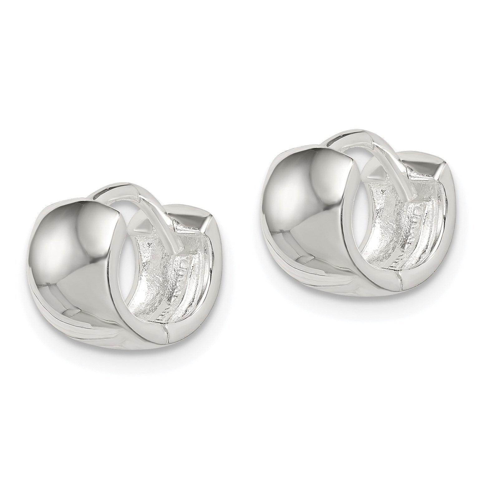 Sterling Silver Hinged Hoop Earrings