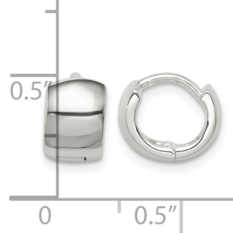 Sterling Silver Hinged Hoop Earrings