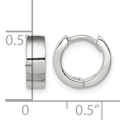 Sterling Silver Hinged Hoop Earrings