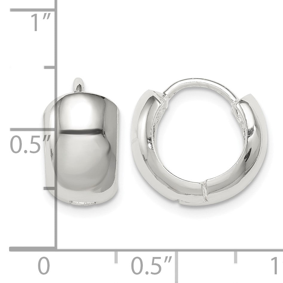 Sterling Silver Hinged Hoop Earrings