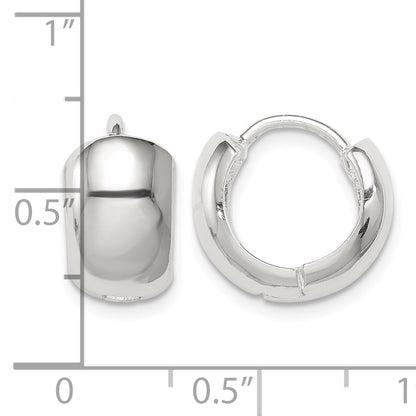 Sterling Silver Hinged Hoop Earrings