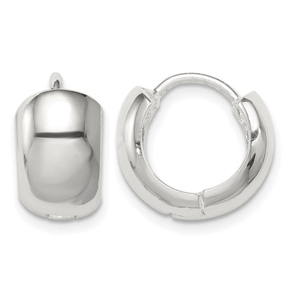 Sterling Silver Hinged Hoop Earrings