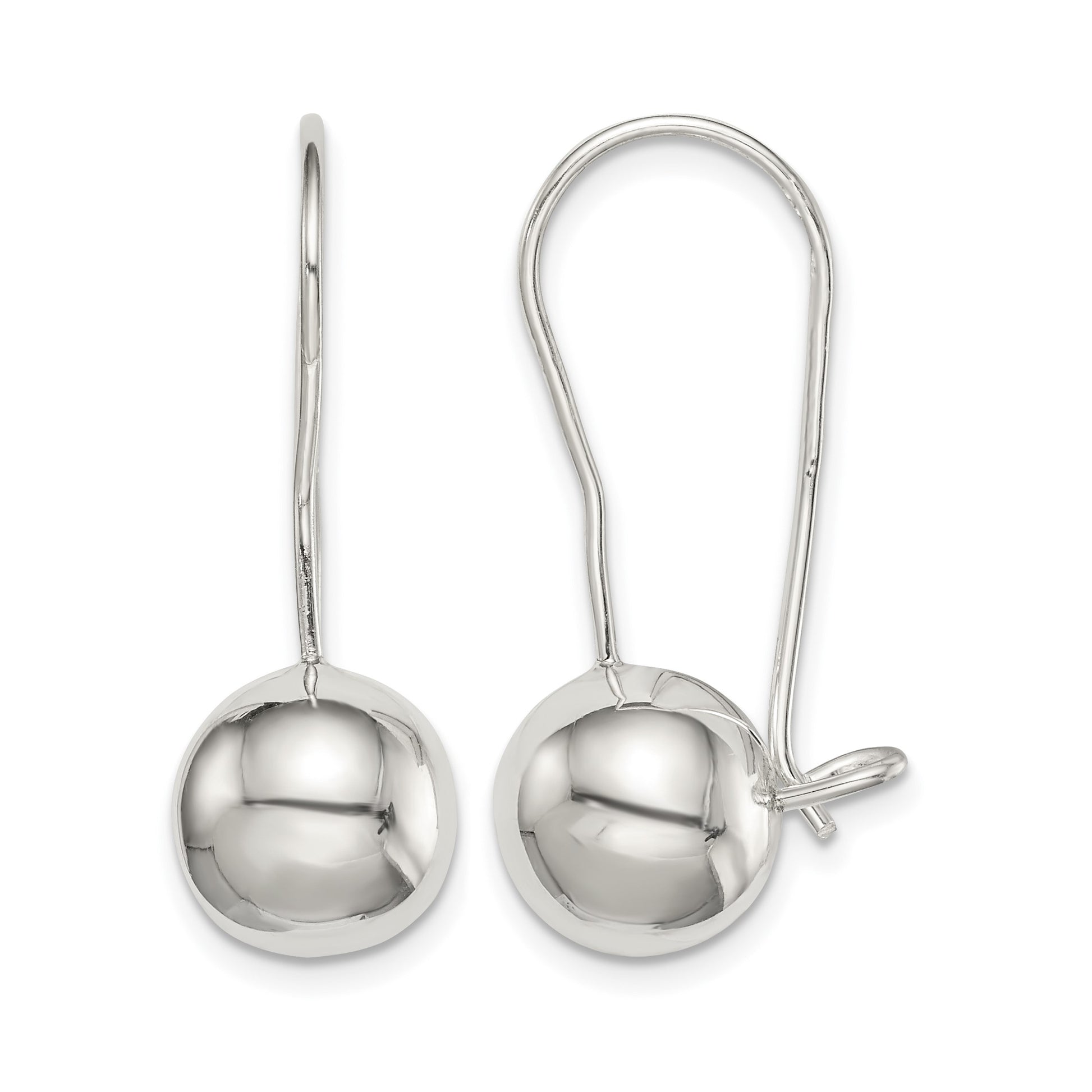 Sterling Silver 10mm Ball Earrings
