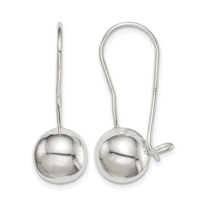 Sterling Silver 10mm Ball Earrings