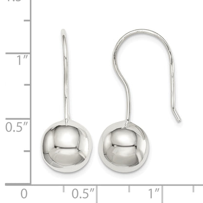 Sterling Silver 10mm Ball Earrings