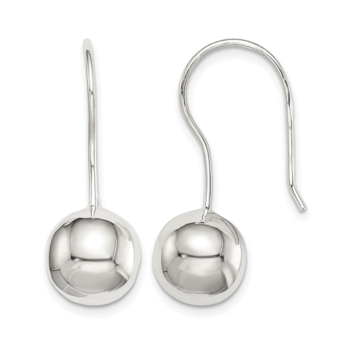 Sterling Silver 10mm Ball Earrings