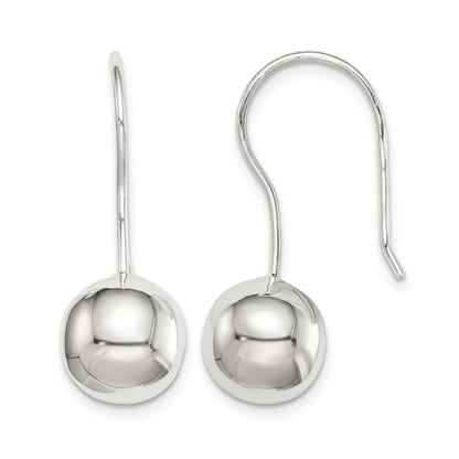 Sterling Silver 10mm Ball Earrings