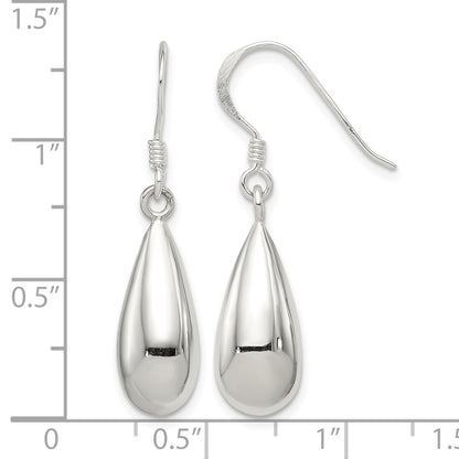 Sterling Silver Fancy Teardrop Earrings
