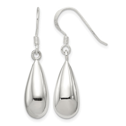 Sterling Silver Fancy Teardrop Earrings