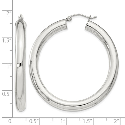 Sterling Silver 5mm Round Hoop Earrings