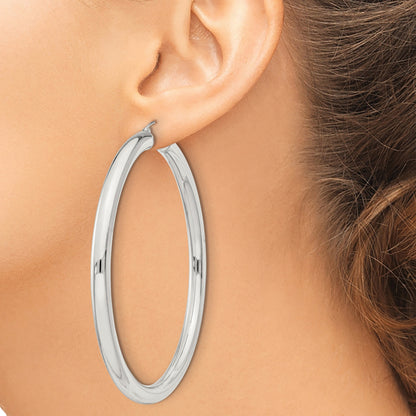 Sterling Silver 5mm Round Hoop Earrings
