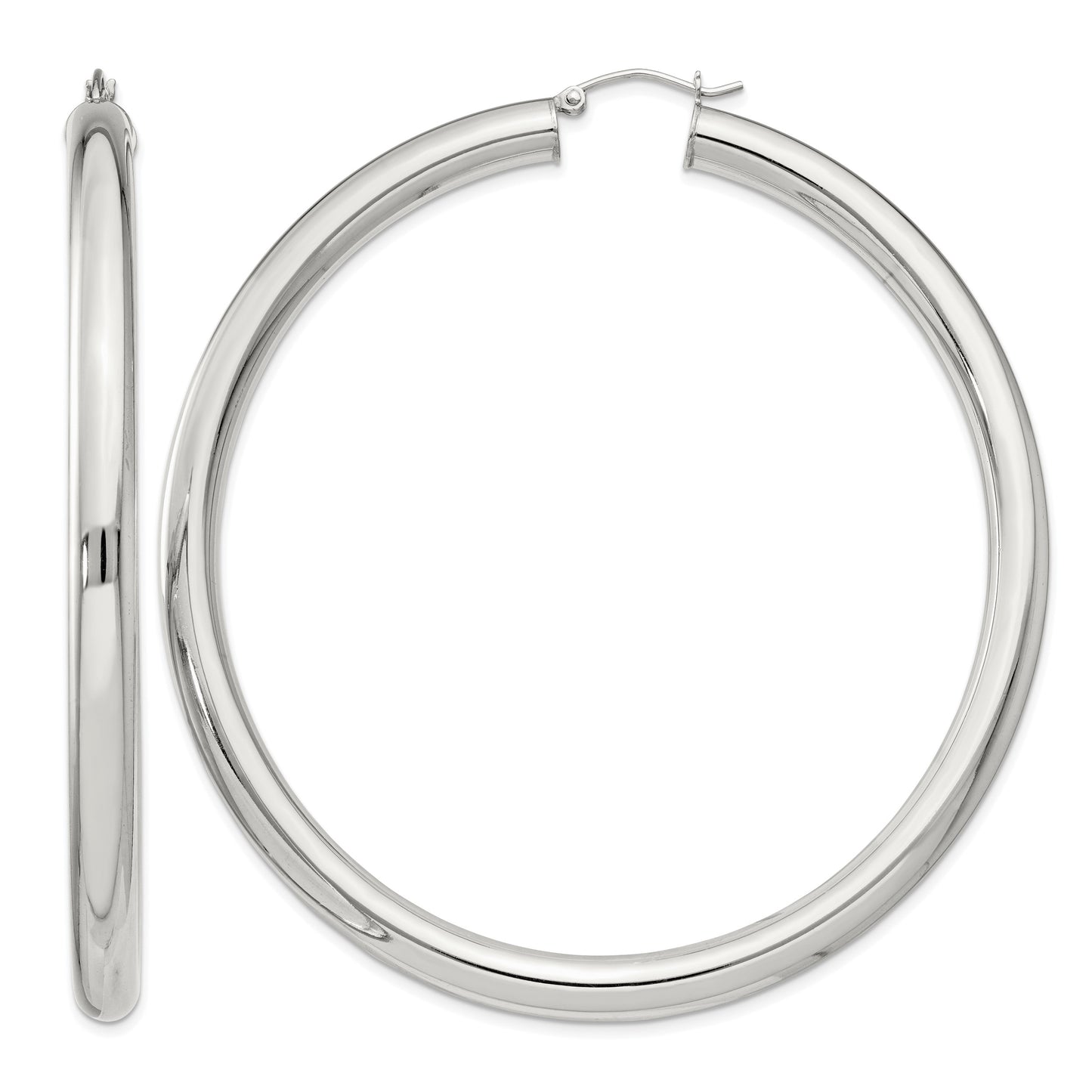 Sterling Silver 5mm Round Hoop Earrings