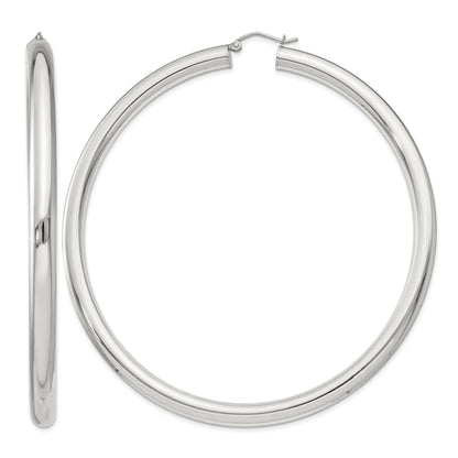 Sterling Silver 5mm Round Hoop Earrings