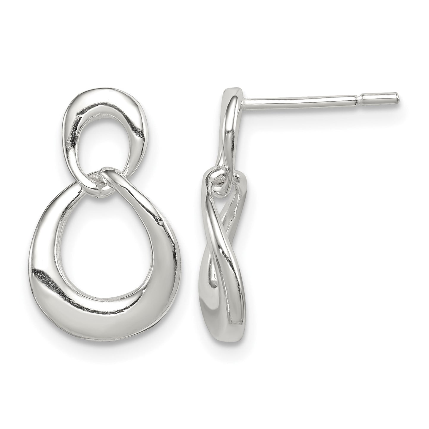 Sterling Silver Fancy Dangle Earrings
