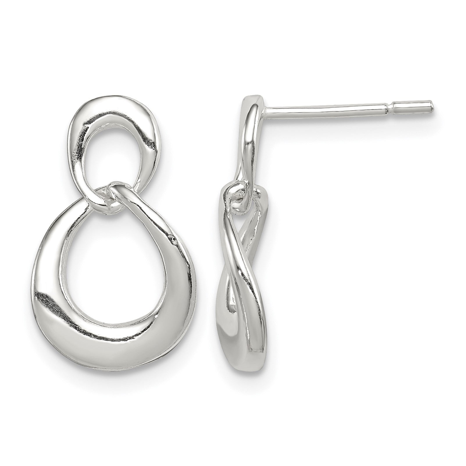 Sterling Silver Fancy Dangle Earrings