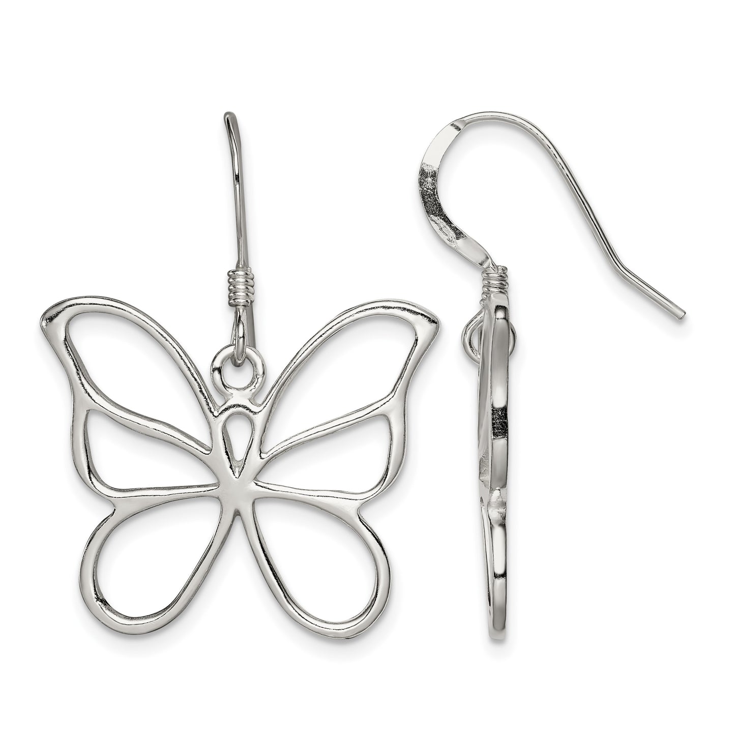 Sterling Silver Butterfly Earrings