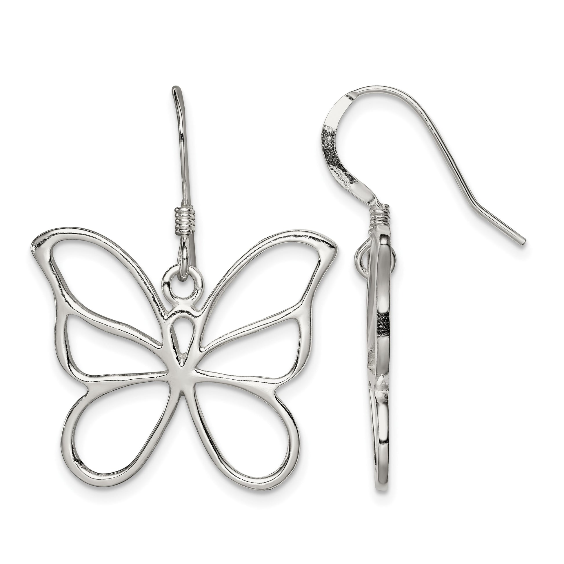 Sterling Silver Butterfly Earrings