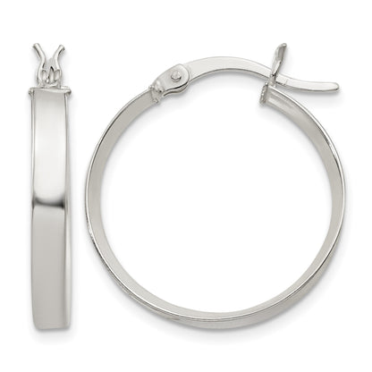 Sterling Silver 2.75x20mm Hoop Earrings