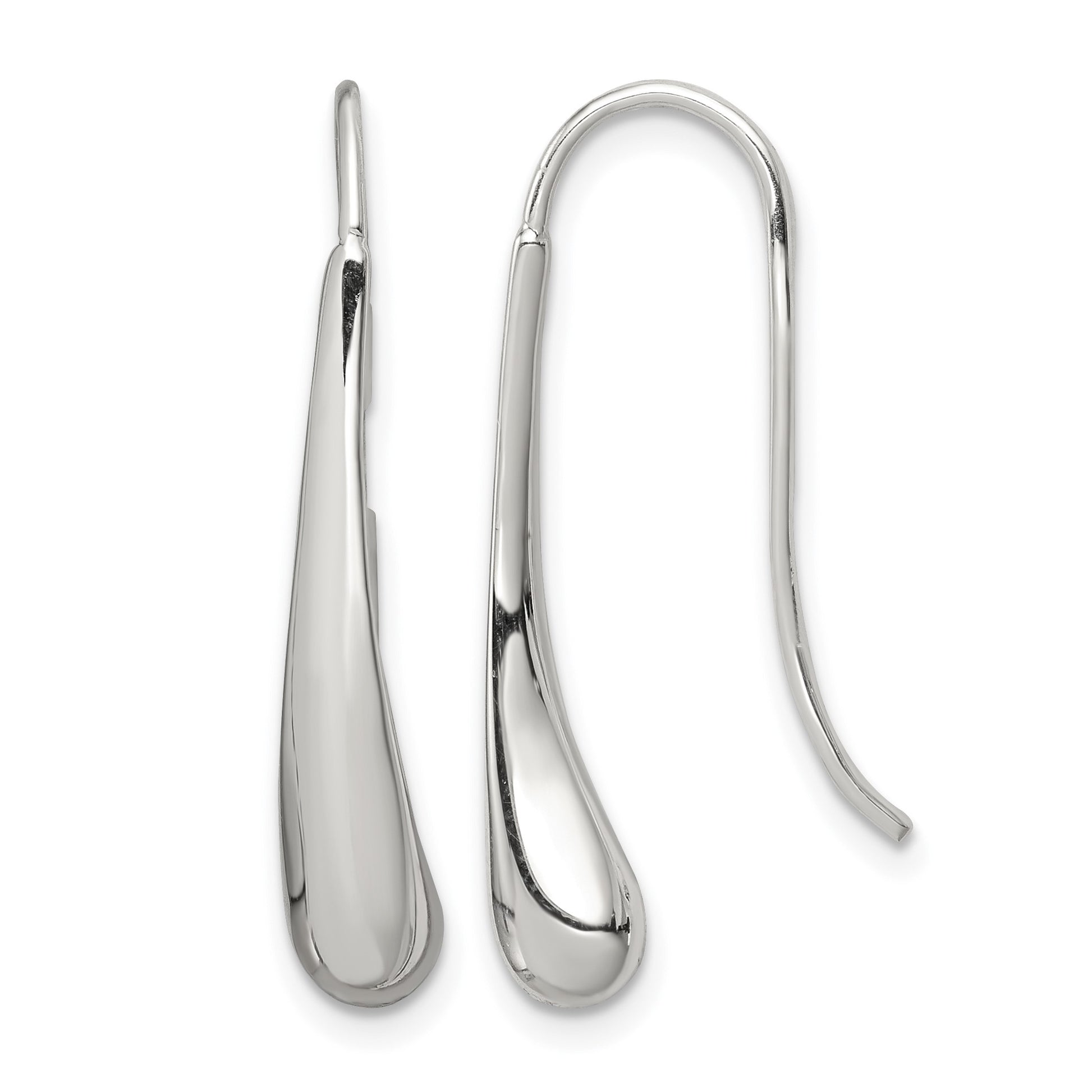 Sterling Silver Teardrop Wire Earrings