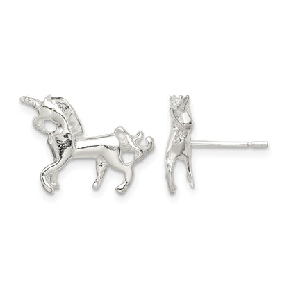 Sterling Silver Unicorn Mini Earrings