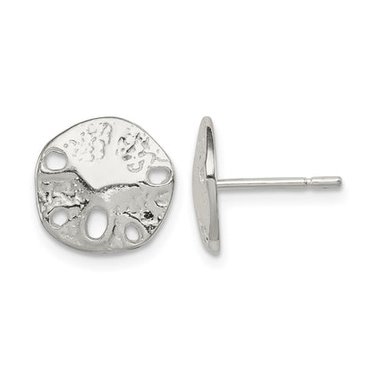 Sterling Silver Sand Dollar Mini Earrings