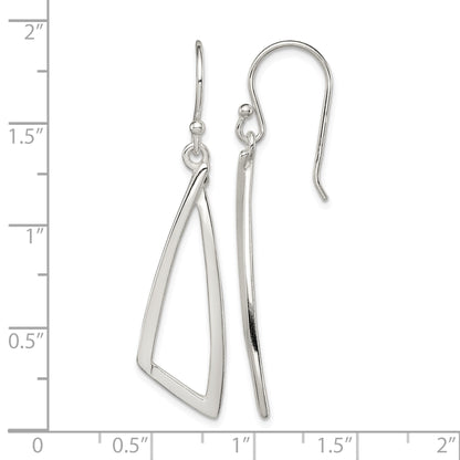 Sterling Silver Polished Fancy Dangle Earrings