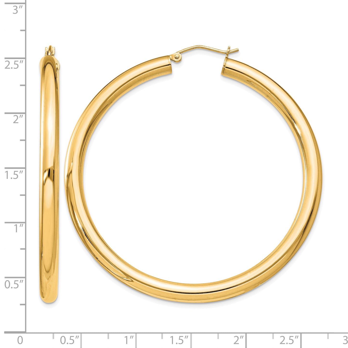 Sterling Silver Flash Gold-plated 4mm Round Hoop Earrings