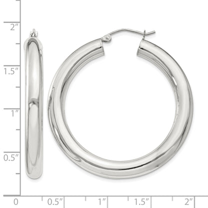 Sterling Silver 5mm Round Hoop Earrings