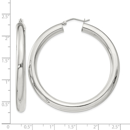 Sterling Silver 5mm Round Hoop Earrings