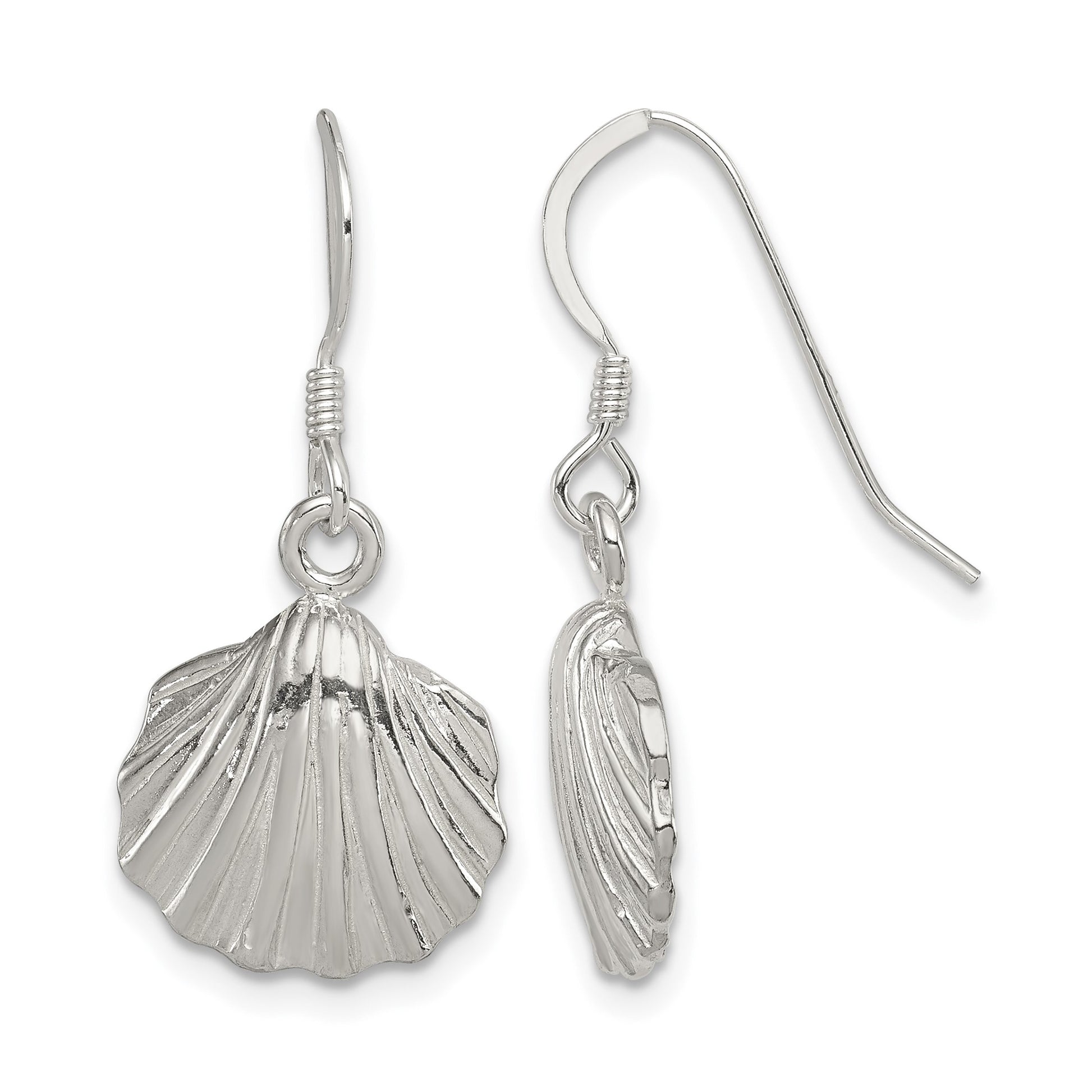 Sterling Silver Shell Earrings